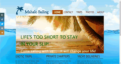 Desktop Screenshot of mahalosailing.com