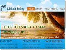 Tablet Screenshot of mahalosailing.com